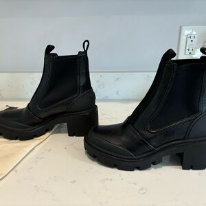 Tory Burch chunky sole leather boots
